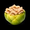 Confited Artichokes with Foie Shavings and Tahini Mayonnaise