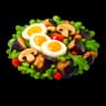 Smoked aubergine salad