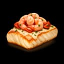 Baked Monkfish with Prawns