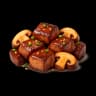 Sirloin dices with Pedro Ximénez sauce