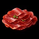 Cured horsemeat cecina