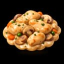 Chicken Stew with Mushroom Cream