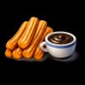 Chocolate with 6 churros or 2 porras