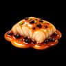 Cod with stewed pork trotters