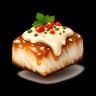 Cod with honey and garlic alioli