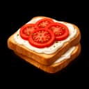 Toast - Cream Cheese & Tomato