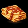 Panqueques filled with dulce de leche