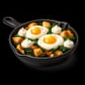 Truffled Casserole with Parmesan and Poached Eggs