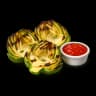 Artichoke Flower with Acorn-fed Ham Shavings