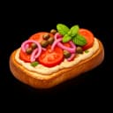 Toast - Hummus, Tomato, Fried Capers, Mint & Pickled Onion