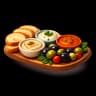 Mixed creams platter