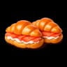 2 Mini Marinated Salmon and Cream Cheese Croissants