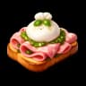 Pistachio Pesto and Mortadella Toast