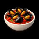 Green-curry mussels