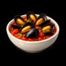 Green-curry mussels