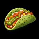 Nopal with cilantro tortilla taco