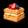 Puff Pastry with Pastry Cream and Whipped Cream