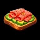 Poached Eggs Brioche with Salmon and Avocado