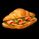 Salmon croissant