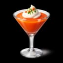 Salmorejo Martini with melon and Mató mousse