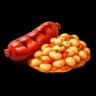Butifarra sausage with beans and foie gras