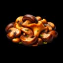 Mushrooms with ham
