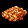 Cannelloni filled with capon and foie sauce