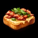 Salmon and guacamole toast