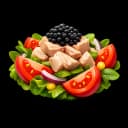 Iberian tomato salad with tuna belly