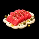Bluefin tuna belly crudo